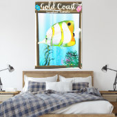 Gold Coast Australia Reiseplakat. Leinwanddruck (Insitu (Schlafzimmer))