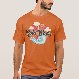 Gold Coast Australia Retro 80s Beach vintage T-Shirt