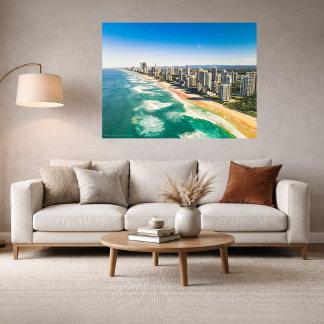 Gold Coast Stadt-Skyline Fotodruck