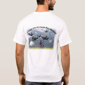 Gold CoastSkydivers T-Shirt (Rückseite)