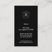 Gold Coat Of Arms Visitenkarte (Rückseite)