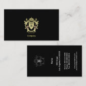 Gold Coat Of Arms Visitenkarte (Vorne/Hinten)