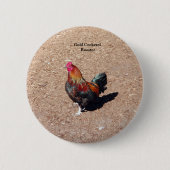 Gold Cockerel Rooster button (Vorderseite)