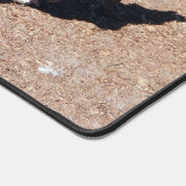 Gold Cockerel Rooster desk mat Schreibtischunterlage (Ecke)