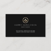 Gold Cocktails Icon Barkeeper Business Card Visitenkarte (Vorderseite)