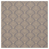 Gold Coffee Damask Stoff (Muster)