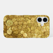 Gold Coin Collection Fall Mate iPhone Fall 16 Hülle (Rückseite (Horizontal))