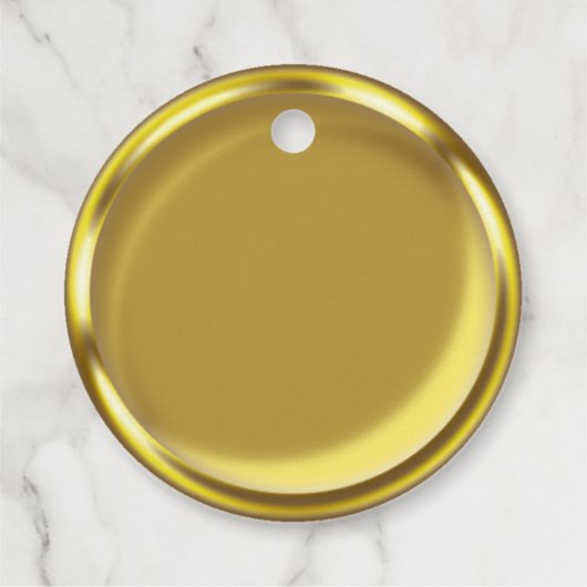 Gold Coin Elegant Luxury Wedding Vielen Dank Geschenkanhänger (Rückseite)