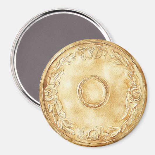 Gold Coin Magnet (Vorderseite/Rückseite)