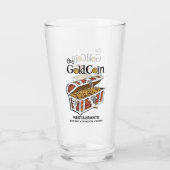 Gold Coin Restaurants, Chicago, Evanston, Skokie Glas (Rückseite)