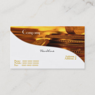 Gold Coins Business Card Visitenkarte