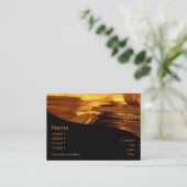 Gold Coins Business Card Visitenkarte (Stehend Vorderseite)