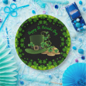 Gold Coins & Kleeblatts St. Patrick's Day Pappteller (Party)