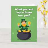 Gold Coins Leprechaun Fun Card Karte (Gelbe Blume)