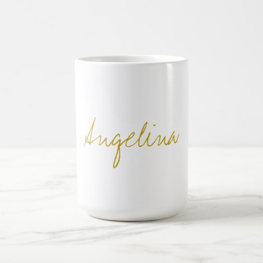 Gold Color Elegant Stilvolle Trendy Einzigartiges  Kaffeetasse (Mittel)