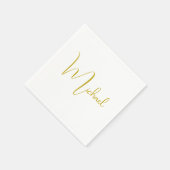 Gold Color Elegant Stilvolle Trendy Einzigartiges Serviette (Ecke)