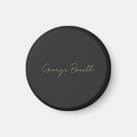 Gold Color Gray Classic Personal Customize Chic