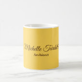 Gold Color Minimalistisch Moderne Skriptkalligrafi Kaffeetasse (Mittel)