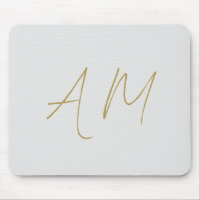 Gold Color Monogram Initials Calligraphy Pro