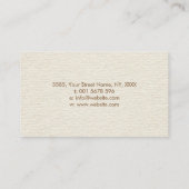 Gold & Color Sri Yantra / Sri Chakra Visitenkarte (Rückseite)