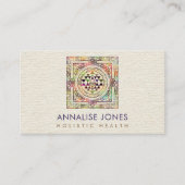 Gold & Color Sri Yantra / Sri Chakra Visitenkarte (Vorderseite)