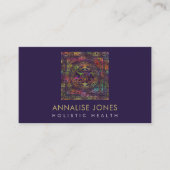 Gold & Color Sri Yantra / Sri Chakra Visitenkarte (Vorderseite)