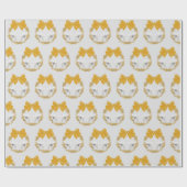 Gold Colored Koala Wrapping Paper Geschenkpapier (Flach)
