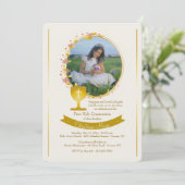 Gold Communitycup-Foto Einladung (Stehend Vorderseite)