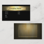 GOLD COMPANY VISITENKARTE (Vorne/Hinten)