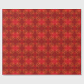 Gold Compass and Red Stars Muster Geschenkpapier (Flach)