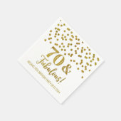Gold Confetti 70 & Fabulous Serviette (Ecke)