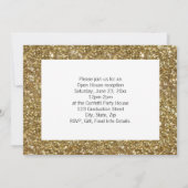 Gold Confetti Abschluss Ankündigung Foto-Karte (Rückseite)