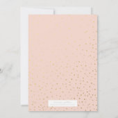 Gold Confetti | Ankündigung des Abschlusses (Rückseite)