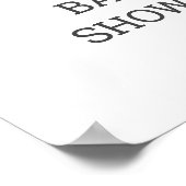 Gold Confetti Baby Dusche Begrüßungszeichen Poster (Ecke)