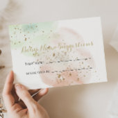 Gold Confetti Baby Name Suggestions Card