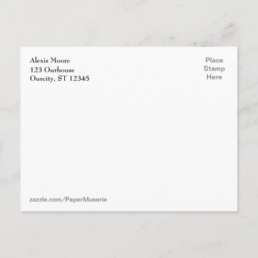 Gold Confetti Black Graduation Party Save the Date Ankündigungspostkarte (Rückseite)