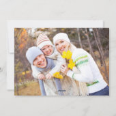 Gold Confetti Black Stripes Frohe Weihnachten 2017 (Rückseite)