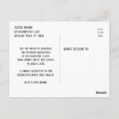 Gold Confetti Brown Graduation Party Save the Date Postkarte (Rückseite)