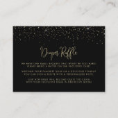 Gold Confetti Calligraphy Wedding Recipe Anfrage Begleitkarte (Vorderseite)