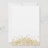 Gold Confetti Custom Logo Gala Corporate Event Einladung (Rückseite)