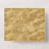 Gold Confetti Dots alle in einer Einladung (Rückseite)