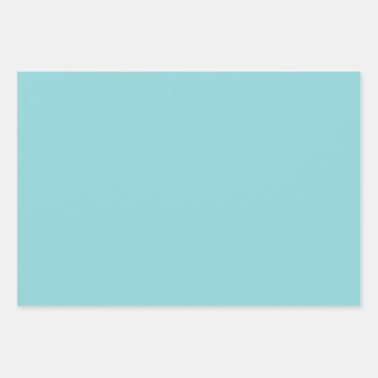 Gold Confetti Dots Aqua Mint Christmas Geschenkpapier Set (Vorderseite 2)