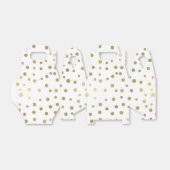 Gold Confetti Dots Geschenkschachtel (Ungefaltet)
