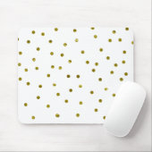Gold Confetti Dots Imitate Foil Modern Chic Einfac Mousepad (Mit Mouse)