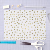 Gold Confetti Dots Seidenpapier (Handwerk)