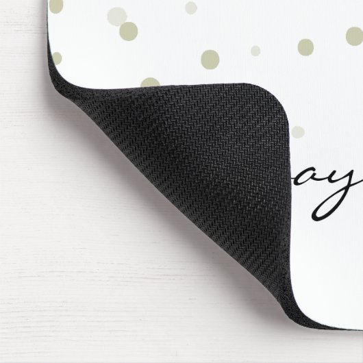 Gold Confetti Dream Mousepad (Ecke)