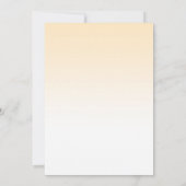 Gold Confetti Einladung zum 10. Hochzeitstag (Rückseite)