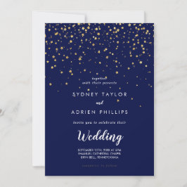 Gold Confetti | Einladung zur informellen Hochzeit