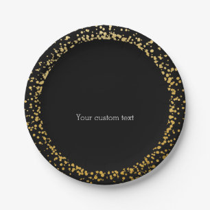 Gold Confetti Eleganter Glamour Dots Party Teller