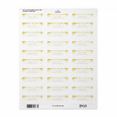 Gold Confetti Elegantes Skript Luxuriöse Moderne (Vorne)